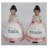 Pair porcelain figures - 4.5"