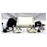 Xbox 360 w/ 2 controllers, 2 headsets & hookups