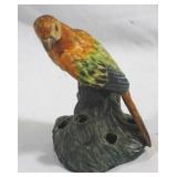 Art Pottery Bird Flower Frog - 6" tall