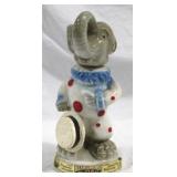 Jim Beam Elephant w/ Hat Bottle - 12" tall