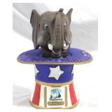 Ski Country 1976 Elephant Top Hat Bottle - 10"