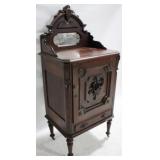 Fancy Carved Victorian Music Cabinet
