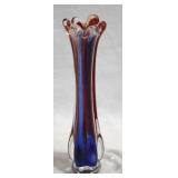Art Glass 9.25" Swung Vase