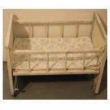 Vintage Doll Crib - 21.5" x 14" x 17"