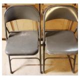 2 Samsonite Folding Chairs - 18" x 17" x 30"