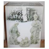 Frosted Gardens Nativity Set w/ Box