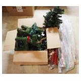 Assorted Christmas Wrapping Paper and Greenery