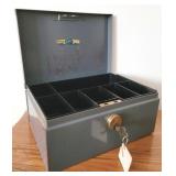 Metal Lock Box with Key