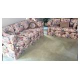 Custom Upholstered Matching Sofa & Loveseat