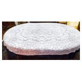 Oval Lace Table Linen approx 70 x 85