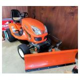 Kubota GR2010 Riding Lawnmower w/ deck & plow