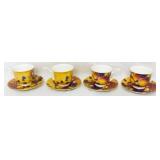 4 Nobilta Bone China Cups and Saucers