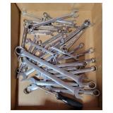 Box Lot of Assorted Wrenches