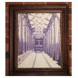 Framed Train Print 25.5 x 21.5