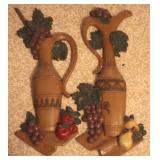 2 pc Wall Hangings (Plastic) 22" Tall