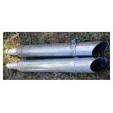 2 Exhaust Pipes - 28" Long