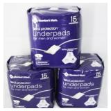 3 Packs Underpads - Size Large