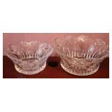 2 Glass Bowls - 11.5" and 9" round