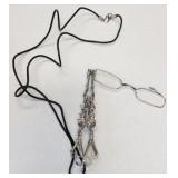 Costume Necklace w/ Reading Glasses