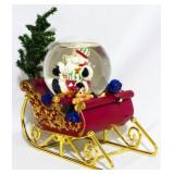 Christmas Snowglobe Sleigh 7"