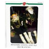 Bendable Santa & Elf Decor in Box