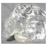 Glass Bear Paperweight 4"