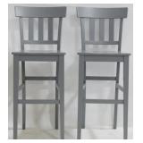 Pair Barstools 45x18x19