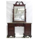 Chippendale Mahogany Vanity