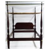 Mahogany Queen Size Canopy Bed