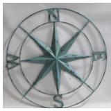 Teal Wire Compass Star - 42"