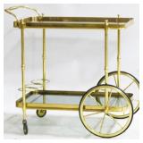 Brass & Glass Tea Cart 30x19x30