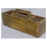 Wooden Bin w/ Handle 7x14x5