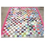 Hand Stitched Quilt - 77" x 69"