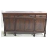 Period Empire Twist Column Sideboard, Paw Feet