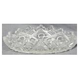 Pressed Glass Oval Bowl 2x7x4