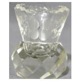 Cut Glass Toothpick Holder 2.5"