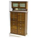 Vintage Marble Top Dental Cabinet