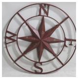 Red Wire Compass Star - 24"