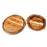 Wooden Bowl & Tray 15 inches