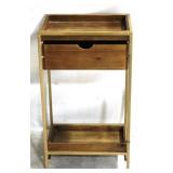 Three Hands 1 Drawer Wood/Metal Stand