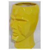 Yellow Head Vase 12.5"