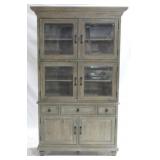 Beautiful Tall China Hutch Cabinet