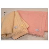 2 United Kingdom Pure New Wool Blankets