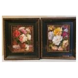 2 Framed Canvas Decor 15 x 13