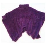 Purple Fuzzy Poncho