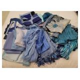 Group Lot Blue & Similar Scarves