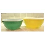 2 Pyrex Mixing Bowls - 403 & 404