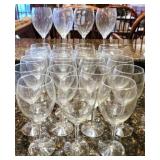 23 Wine Glasses - 8.75" tall