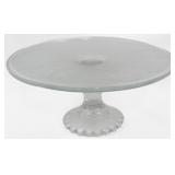 Vintage Harp Pressed Glass Cakestand