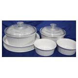 5pc Corning Ware Dishes (2 with lids)